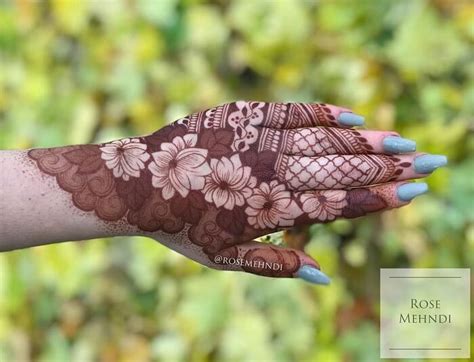 300 Lotus Mehndi Designs for Front and Back hand and Feet