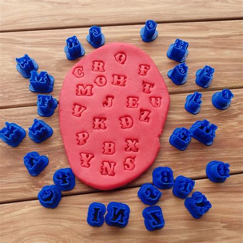 Alphabet Clay Cutter Letter Clay Cutters Small Alphabet - Etsy