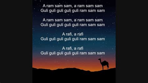 A Ram Sam Sam Lyrics - Moroccan Children's Song - YouTube