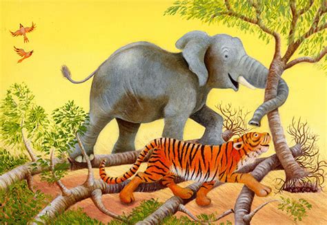 Elephant and Tiger :: Behance