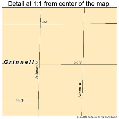 Grinnell Kansas Street Map 2028900