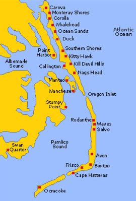 Outer Banks Map Of Towns