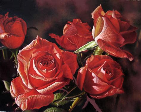 Red Roses Oil Painting | Stephen Shooter | Foundmyself