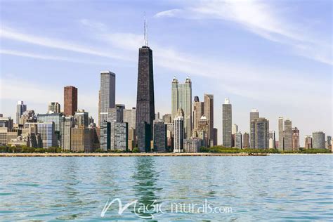 Chicago Downtown Skyline Wallpaper Mural by Magic Murals