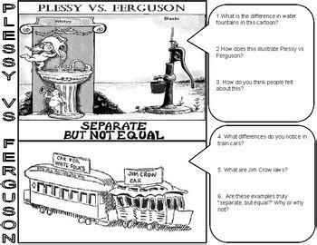 Plessy Vs. Ferguson Cartoon