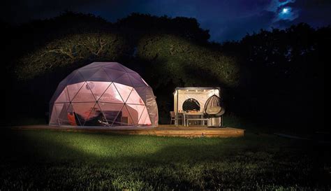 Camping :Geodesic Domes Camping Over Classic Camping