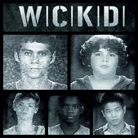 Group A - Property of Wicked - WCKD - Thomas, Chuck, Newt, Alby, Minho ...