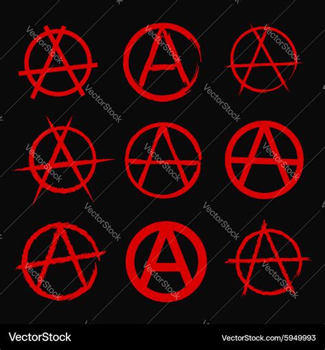 Anarchy symbol Royalty Free Vector Image - VectorStock