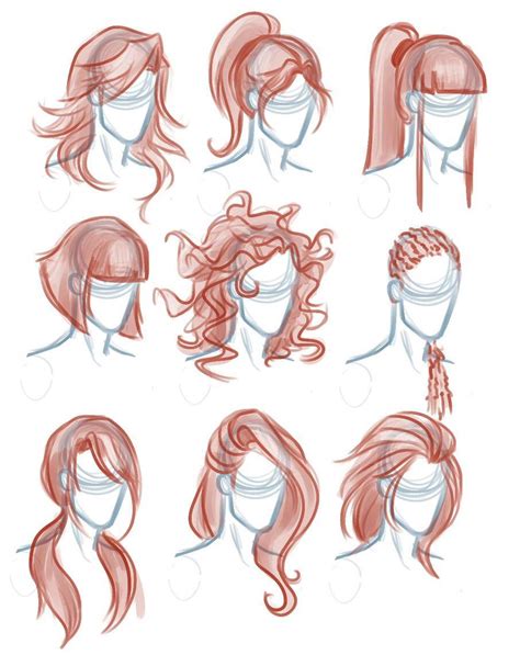 Girl Hairstyles Drawing Reference and Sketches for Artists