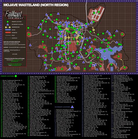 Fallout: New Vegas Mojave Wasteland North Region Map (PNG) v1.00 ...