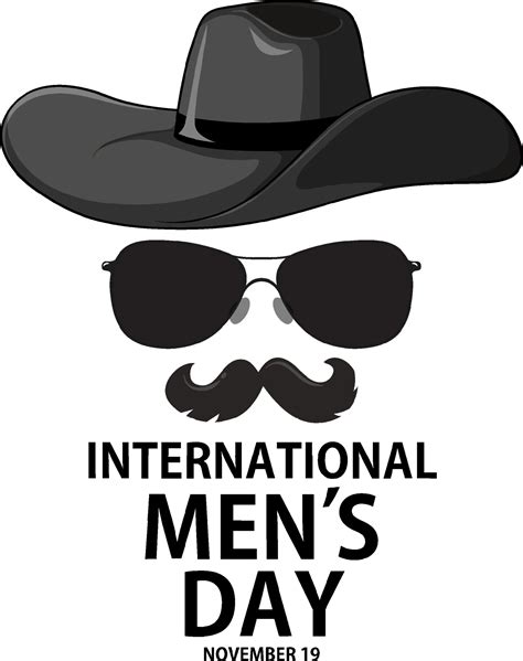 International mens day for poster or banner design 12744448 Vector Art ...