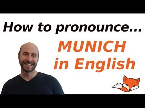 How to pronounce Munich in English - It's not München! - YouTube