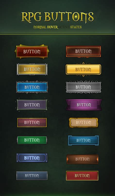 RPG Buttons 2.0 by VengeanceMK1 on DeviantArt