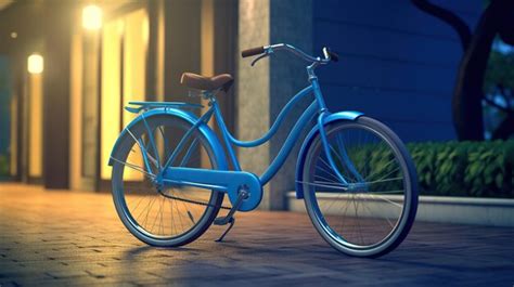 Premium AI Image | womens bike with basket bicycle