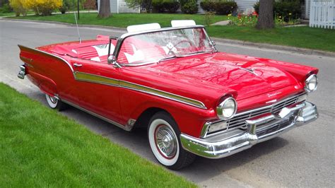 1957 Ford Fairlane Convertible - 1 - Print Image | Ford fairlane ...