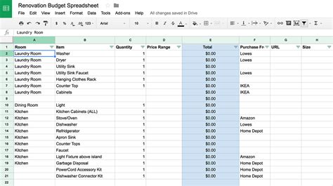 How To Plan A Diy Home Renovation + Budget Spreadsheet throughout ...