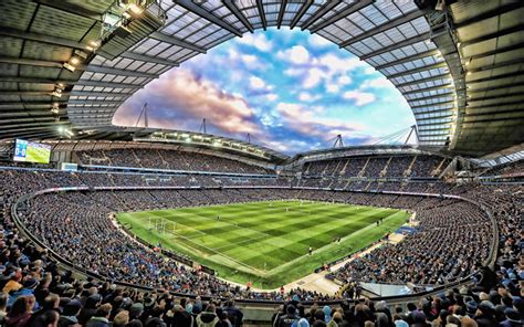 Download wallpapers Etihad Stadium, full stadium, fans, Manchester City ...