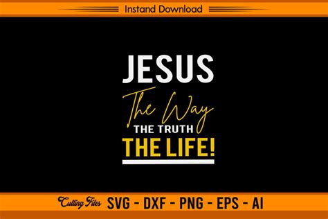 Jesus the Way the Truth the Life Graphic by sketchbundle · Creative Fabrica