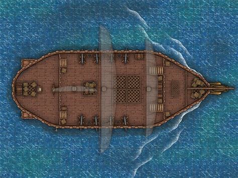 Ship Kraken Battle Map, Dnd Battle Map, D&D, Battlemap, Dungeons and ...