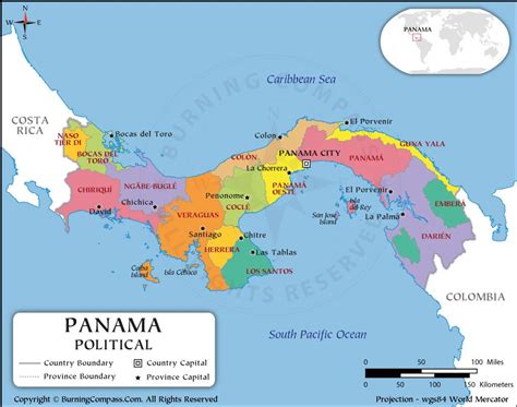 Political Map Of Panama