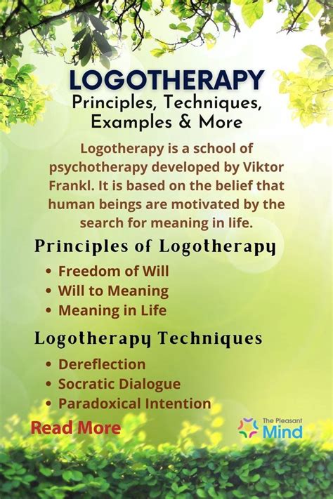 Logotherapy – Principles, Techniques, Examples & More | Types of ...