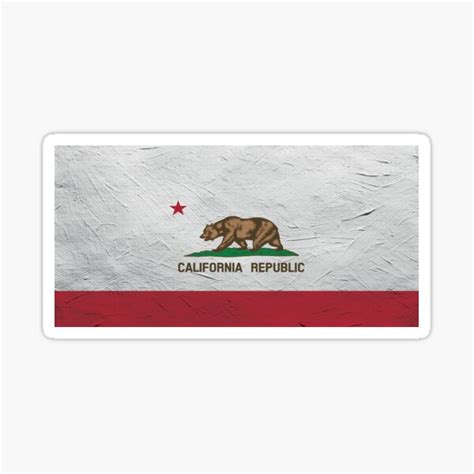 "California Flag Wall" Sticker for Sale by TRowanDesign | Redbubble