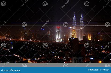 KLCC 2004, Night View stock photo. Image of landmark - 171778264