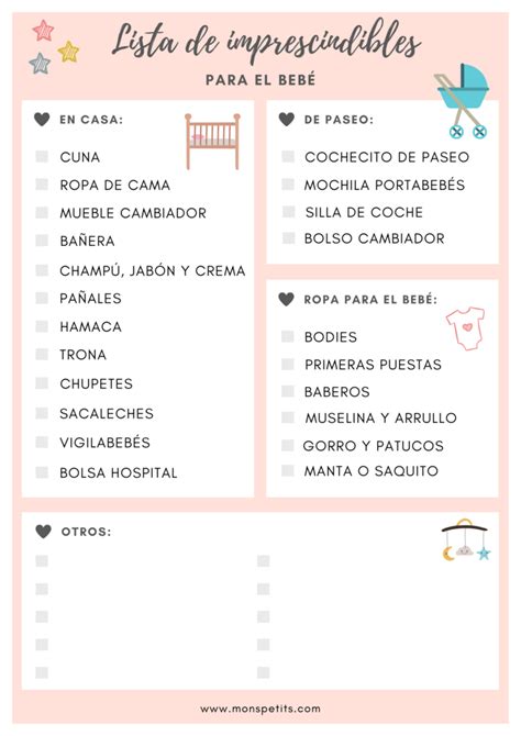 Lista de cosas necesarias para un bebé (con checklist descargable ...