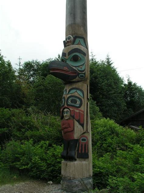 One of many totem poles in Ketchikan | Pics4Learning