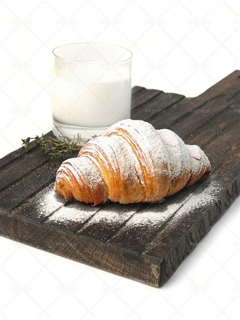 Croissant With Sweet Filling - Stock Photos | Motion Array