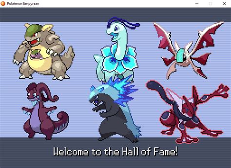 Pokemon Empyrean HOF (Hard mode). Never expected this fan game to be so ...