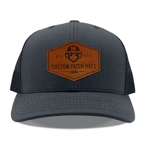 CPH Throwback Logo Leather Patch Hat - Custom Patch Hats