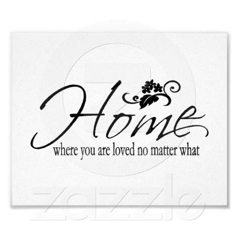 Home & Love Quote Poster | Zazzle | Home quotes and sayings, Quote ...