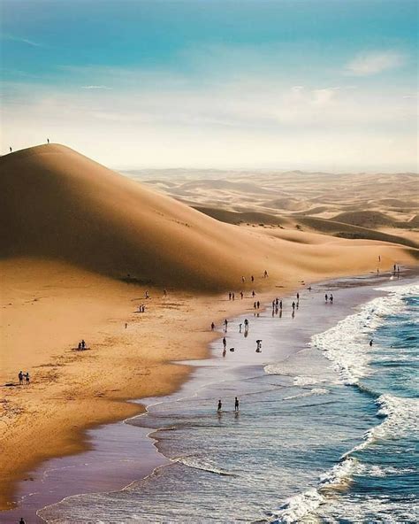 Where the desert and the sea meet in Skeleton coast #Namibia by ...