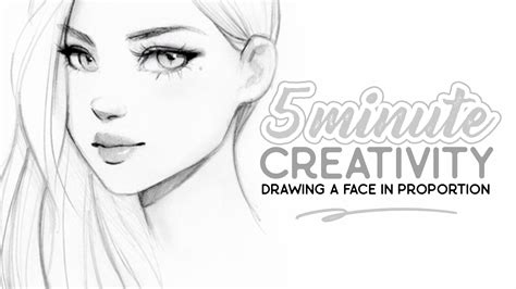 5 Minute Creativity: Drawing a Face in Proportion | Gabrielle Brickey ...