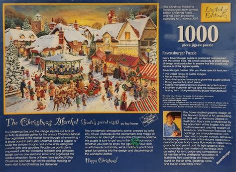 Ravensburger Limited Edition The Christmas Market 1000 Piece Puzzle ...