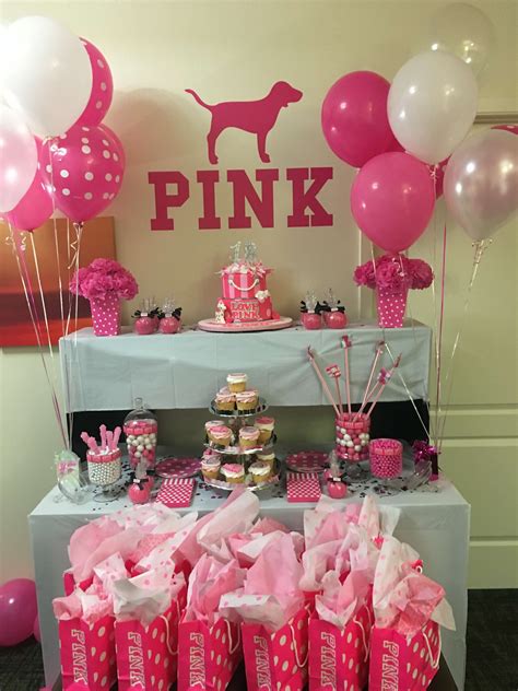 Victorias Secret Pink Party Decorations #sweet16birthdayparty in 2020 ...