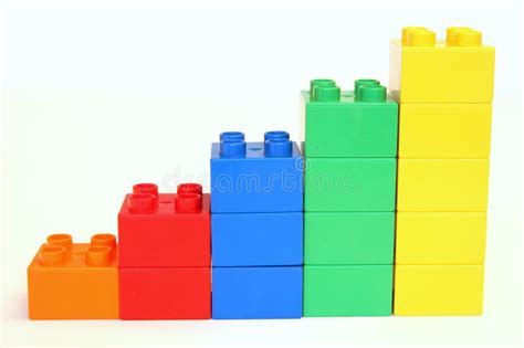 Rising building blocks stock image. Image of grow, colour - 12847529