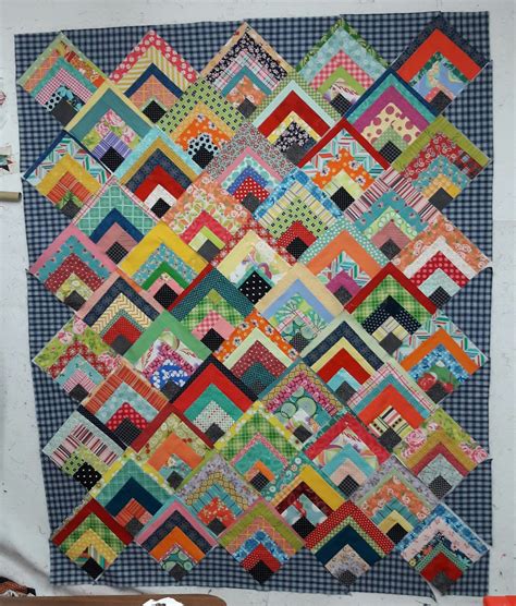 Scrappy Quarter Log Cabin Quilt Tutorial - Aunt Ems Quilts