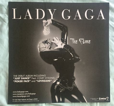 Lady GaGa - Official 12x12 THE FAME Promotional Poster Flat ...