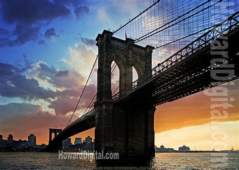 The Brooklyn Bridge Sunset - Photography - NYC - Howard Digital ...