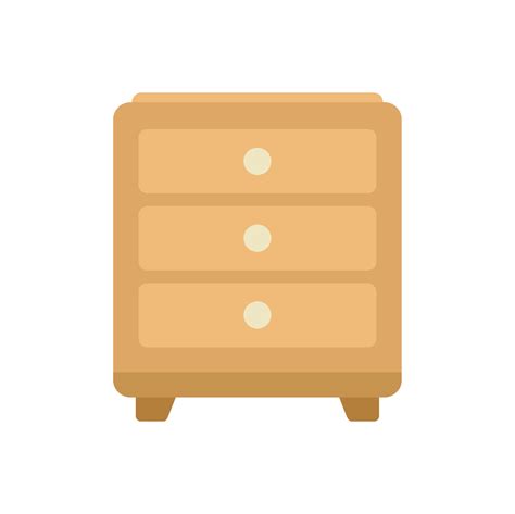 Wood drawer icon flat vector. Room design 17326651 Vector Art at Vecteezy