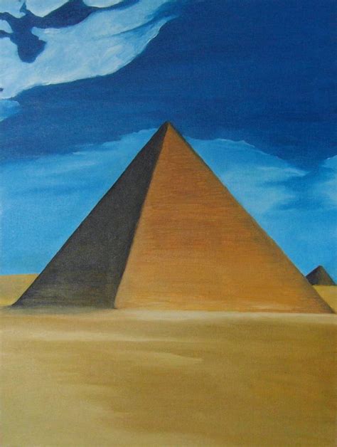 Pyramid Painting by Alexandra Gvozdeva | Saatchi Art