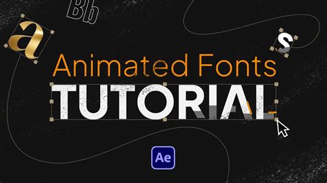 Animated Fonts Tutorial for After Effects - YouTube