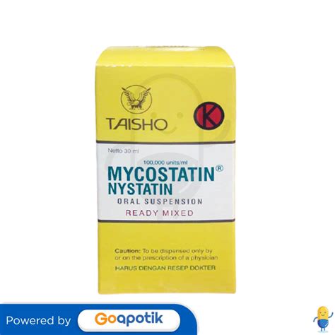 MYCOSTATIN ORAL DROP 30 ML SUSPENSI - Kegunaan, Efek Samping, Dosis dan ...