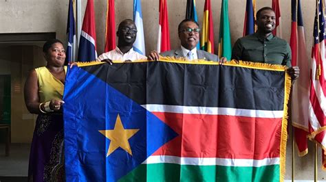 South Sudan's Flag Raised at Dallas City Hall