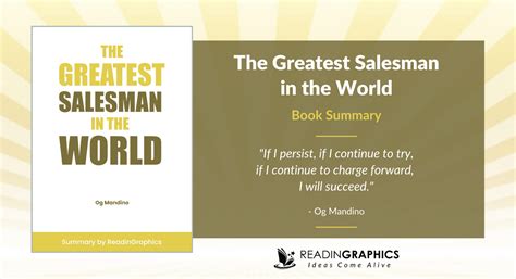 Book Summary - The Greatest Salesman in the World