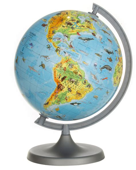 Voyager Globe, Highly Detailed Antique Ocean Children's Globe