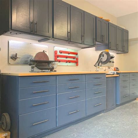 The Ultimate Garage Workbench With Cabinets - Home Cabinets