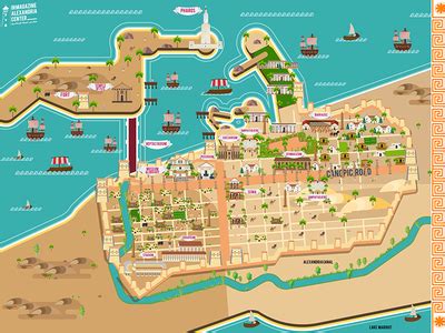 Ancient Alexandria map by Osama Moharem on Dribbble